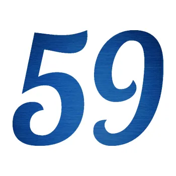 Polep vozidla Startovní číslo 59 typ 3 (65 - škrábaný kov modrý) SAMOLEPKA NA AUTO, NÁLEPKA, FÓLIE, POLEP, TUNING, VLASTNÍ TEXT, TISK, AUTOSAMOLEPKY.cz, POLEPY, OBRÁZEK, LOGO, 3D STICKERS