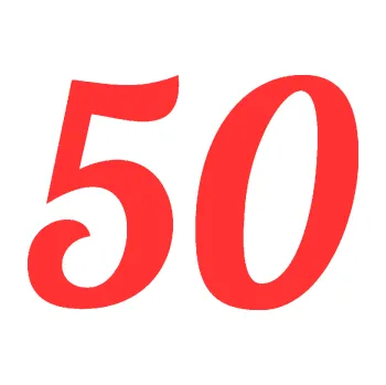 Polep vozidla Startovní číslo 50 typ 3 (02 - světle červená) SAMOLEPKA NA AUTO, NÁLEPKA, FÓLIE, POLEP, TUNING, VLASTNÍ TEXT, TISK, AUTOSAMOLEPKY.cz, POLEPY, OBRÁZEK, LOGO, 3D STICKERS