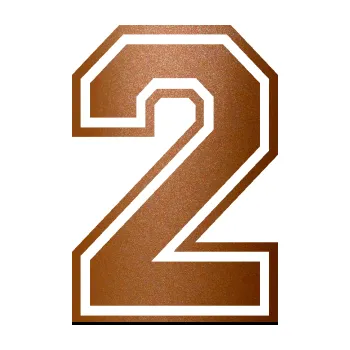 Polep vozidla Startovní číslo 2 typ 4 (44 - měděná metalíza) SAMOLEPKA NA AUTO, NÁLEPKA, FÓLIE, POLEP, TUNING, VLASTNÍ TEXT, TISK, AUTOSAMOLEPKY.cz, POLEPY, OBRÁZEK, LOGO, 3D STICKERS