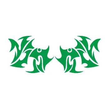 Polep vozidla Tetování 194 (12 - zelená) SAMOLEPKA NA AUTO, NÁLEPKA, FÓLIE, POLEP, TUNING, VLASTNÍ TEXT, TISK, AUTOSAMOLEPKY.cz, POLEPY, OBRÁZEK, LOGO, 3D STICKERS