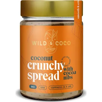 Wild and Coco Raw Kokosová pomazánka s kešu a kakaovými boby BIO 300g