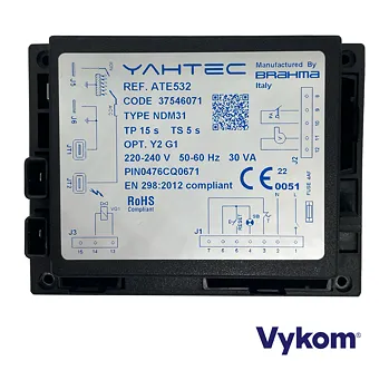 Příslušenství ke kotli Řidící jednotka Brahma Yahtec NDM31 Tp 15, Ts 5s, kód: 37546071