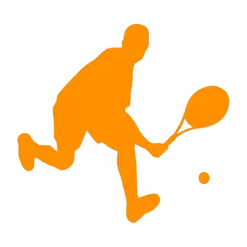 Polep vozidla Tenista 007 pravá (06 - oranžová) SAMOLEPKA NA AUTO, NÁLEPKA, FÓLIE, POLEP, TUNING, VLASTNÍ TEXT, TISK, AUTOSAMOLEPKY.cz, POLEPY, OBRÁZEK, LOGO, 3D STICKERS