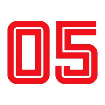 Polep vozidla SAMOLEPKA Startovní číslo 05 typ 7 (10 - červená) NA AUTO, NÁLEPKA, FÓLIE, POLEP, TUNING, VLASTNÍ TEXT, TISK, AUTOSAMOLEPKY.cz, POLEPY, OBRÁZEK, LOGO, SAMOLEPKY