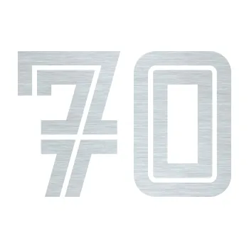 Polep vozidla Startovní číslo 70 typ 7 (61 - škrábaný hliník) SAMOLEPKA NA AUTO, NÁLEPKA, FÓLIE, POLEP, TUNING, VLASTNÍ TEXT, TISK, AUTOSAMOLEPKY.cz, POLEPY, OBRÁZEK, LOGO, 3D STICKERS