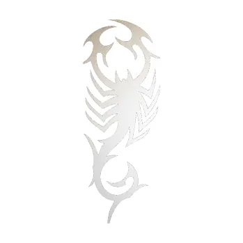 Polep vozidla SAMOLEPKA Štír 001 levá (82 - odrazková reflexní bílá) NA AUTO, NÁLEPKA, FÓLIE, POLEP, TUNING, VLASTNÍ TEXT, TISK, AUTOSAMOLEPKY.cz, POLEPY, OBRÁZEK, LOGO, SAMOLEPKY