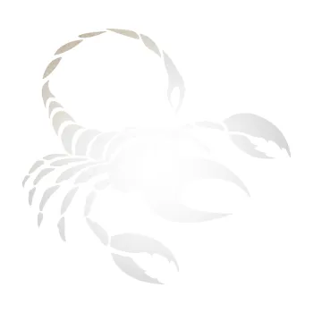 Samolepící dekorace Štír zvěrokruh 002 pravá (82 - odrazková reflexní bílá) SAMOLEPKA NA AUTO, NÁLEPKA, FÓLIE, POLEP, TUNING, VLASTNÍ TEXT, TISK, AUTOSAMOLEPKY.cz, POLEPY, OBRÁZEK, LOGO, 3D STICKERS