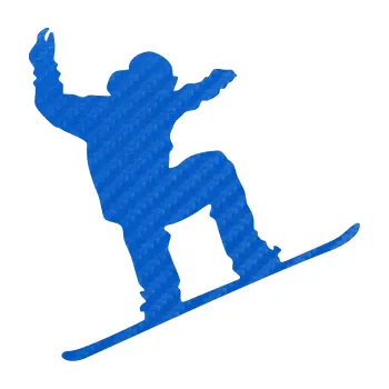 Samolepicí dekorace na vozidlo Snowboard 003 pravá (57 - 3D karbon modrý) SAMOLEPKA NA AUTO, NÁLEPKA, FÓLIE, POLEP, TUNING, VLASTNÍ TEXT, TISK, AUTOSAMOLEPKY.cz, POLEPY, OBRÁZEK, LOGO, 3D STICKERS
