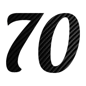 Polep vozidla Startovní číslo 70 typ 3 (50 - 3D karbon černý) SAMOLEPKA NA AUTO, NÁLEPKA, FÓLIE, POLEP, TUNING, VLASTNÍ TEXT, TISK, AUTOSAMOLEPKY.cz, POLEPY, OBRÁZEK, LOGO, 3D STICKERS