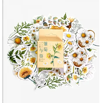 samolepka Sada samolepek - Kvetoucí rostliny (46ks)