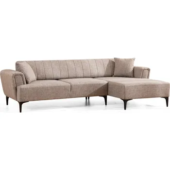 Pohovka Hanah Home Rohová pohovka HAMLET béžová pravá