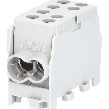 Elektroinstalační krabice POLLMANN Svorkovnice HLAK 35 1/2 M2 rozbočovací šedá