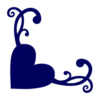 Samolepící dekorace Srdce dekor levá (23 - tmavě modrá) SAMOLEPKA NA AUTO, NÁLEPKA, FÓLIE, POLEP, TUNING, VLASTNÍ TEXT, TISK, AUTOSAMOLEPKY.cz, POLEPY, OBRÁZEK, LOGO, 3D STICKERS