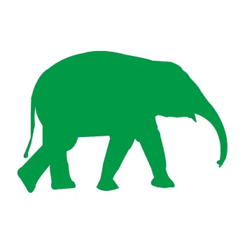 Samolepící dekorace Slon 017 pravá (12 - zelená) SAMOLEPKA NA AUTO, NÁLEPKA, FÓLIE, POLEP, TUNING, VLASTNÍ TEXT, TISK, AUTOSAMOLEPKY.cz, POLEPY, OBRÁZEK, LOGO, 3D STICKERS