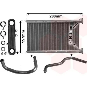 Výměník tepla, vnitřní vytápění VAN WEZEL 21006069