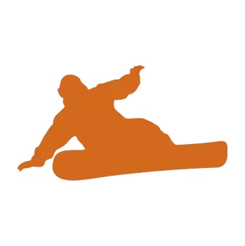 Samolepicí dekorace na vozidlo Snowboard 001 levá (26 - oříšková) SAMOLEPKA NA AUTO, NÁLEPKA, FÓLIE, POLEP, TUNING, VLASTNÍ TEXT, TISK, AUTOSAMOLEPKY.cz, POLEPY, OBRÁZEK, LOGO, 3D STICKERS