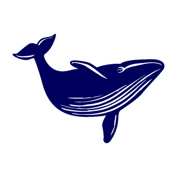 Samolepící dekorace SAMOLEPKA Velryba 002 pravá (23 - tmavě modrá) NA AUTO, NÁLEPKA, FÓLIE, POLEP, TUNING, VLASTNÍ TEXT, TISK, AUTOSAMOLEPKY.cz, POLEPY, OBRÁZEK, LOGO, SAMOLEPKY