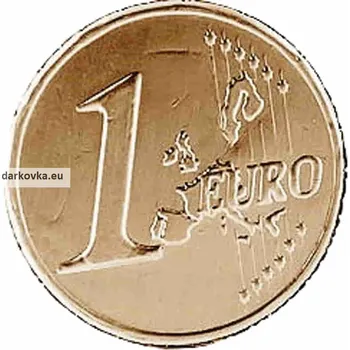 Čokoláda Dárkovka Delis Čokoládová mince s ražbou - 1 euro Mléčná