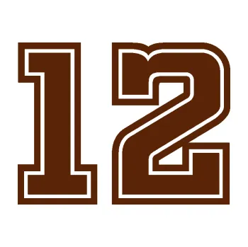 Polep vozidla Startovní číslo 12 typ 5 (15 - hnědá) SAMOLEPKA NA AUTO, NÁLEPKA, FÓLIE, POLEP, TUNING, VLASTNÍ TEXT, TISK, AUTOSAMOLEPKY.cz, POLEPY, OBRÁZEK, LOGO, 3D STICKERS