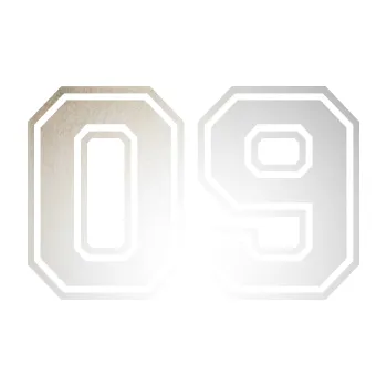 Polep vozidla SAMOLEPKA Startovní číslo 09 typ 4 (82 - odrazková reflexní bílá) NA AUTO, NÁLEPKA, FÓLIE, POLEP, TUNING, VLASTNÍ TEXT, TISK, AUTOSAMOLEPKY.cz, POLEPY, OBRÁZEK, LOGO, SAMOLEPKY