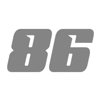 Polep vozidla Startovní číslo 86 typ 6 (17 - šedá) SAMOLEPKA NA AUTO, NÁLEPKA, FÓLIE, POLEP, TUNING, VLASTNÍ TEXT, TISK, AUTOSAMOLEPKY.cz, POLEPY, OBRÁZEK, LOGO, 3D STICKERS