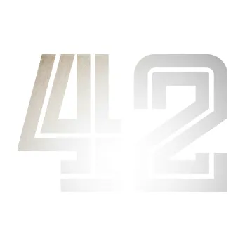 Polep vozidla SAMOLEPKA Startovní číslo 42 typ 7 (82 - odrazková reflexní bílá) NA AUTO, NÁLEPKA, FÓLIE, POLEP, TUNING, VLASTNÍ TEXT, TISK, AUTOSAMOLEPKY.cz, POLEPY, OBRÁZEK, LOGO, SAMOLEPKY