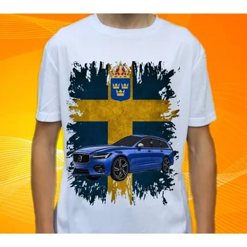 Pánské tričko tričko Volvo V90 122 (Trička s motivy aut)