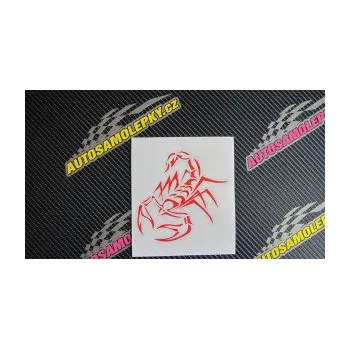 Polep vozidla SAMOLEPKA Štír 017 levá (10 - červená) NA AUTO, NÁLEPKA, FÓLIE, POLEP, TUNING, VLASTNÍ TEXT, TISK, AUTOSAMOLEPKY.cz, POLEPY, OBRÁZEK, LOGO, SAMOLEPKY