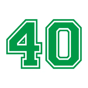 Polep vozidla Startovní číslo 40 typ 4 (12 - zelená) SAMOLEPKA NA AUTO, NÁLEPKA, FÓLIE, POLEP, TUNING, VLASTNÍ TEXT, TISK, AUTOSAMOLEPKY.cz, POLEPY, OBRÁZEK, LOGO, 3D STICKERS