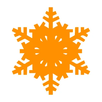 Polep vozidla Vločka 001 (06 - oranžová) SAMOLEPKA NA AUTO, NÁLEPKA, FÓLIE, POLEP, TUNING, VLASTNÍ TEXT, TISK, AUTOSAMOLEPKY.cz, POLEPY, OBRÁZEK, LOGO, 3D STICKERS