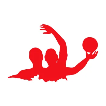 Polep vozidla SAMOLEPKA Vodní pólo 001 pravá (10 - červená) NA AUTO, NÁLEPKA, FÓLIE, POLEP, TUNING, VLASTNÍ TEXT, TISK, AUTOSAMOLEPKY.cz, POLEPY, OBRÁZEK, LOGO, SAMOLEPKY