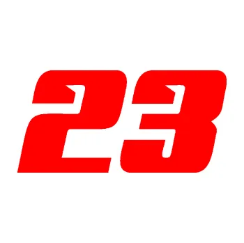Polep vozidla Startovní číslo 23 typ 6 (74 - Fluorescentní červená) SAMOLEPKA NA AUTO, NÁLEPKA, FÓLIE, POLEP, TUNING, VLASTNÍ TEXT, TISK, AUTOSAMOLEPKY.cz, POLEPY, OBRÁZEK, LOGO, 3D STICKERS