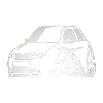 Polep vozidla SAMOLEPKA Škoda Fabia RS 002 karikatura levá (82 - odrazková reflexní bílá) NA AUTO, NÁLEPKA, FÓLIE, POLEP, TUNING, VLASTNÍ TEXT, TISK, AUTOSAMOLEPKY.cz, POLEPY, OBRÁZEK, LOGO, SAMOLEPKY