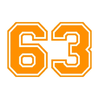 Polep vozidla Startovní číslo 63 typ 4 (06 - oranžová) SAMOLEPKA NA AUTO, NÁLEPKA, FÓLIE, POLEP, TUNING, VLASTNÍ TEXT, TISK, AUTOSAMOLEPKY.cz, POLEPY, OBRÁZEK, LOGO, 3D STICKERS