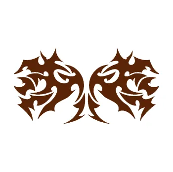 Polep vozidla Tetování 197 (15 - hnědá) SAMOLEPKA NA AUTO, NÁLEPKA, FÓLIE, POLEP, TUNING, VLASTNÍ TEXT, TISK, AUTOSAMOLEPKY.cz, POLEPY, OBRÁZEK, LOGO, 3D STICKERS