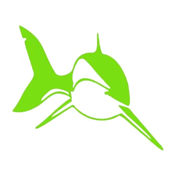 Samolepicí dekorace na vozidlo Žralok 004 pravá (04 - zelená kawasaki) SAMOLEPKA NA AUTO, NÁLEPKA, FÓLIE, POLEP, TUNING, VLASTNÍ TEXT, TISK, AUTOSAMOLEPKY.cz, POLEPY, OBRÁZEK, LOGO, 3D STICKERS