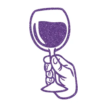 Samolepící dekorace SAMOLEPKA Sklenka vína levá přípitek (87 - Ultra Metalic fialová) NA AUTO, NÁLEPKA, FÓLIE, POLEP, TUNING, VLASTNÍ TEXT, TISK, AUTOSAMOLEPKY.cz, POLEPY, OBRÁZEK, LOGO, SAMOLEPKY