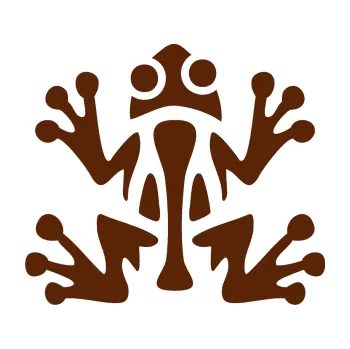 Samolepící dekorace Žabička 001 (15 - hnědá) SAMOLEPKA NA AUTO, NÁLEPKA, FÓLIE, POLEP, TUNING, VLASTNÍ TEXT, TISK, AUTOSAMOLEPKY.cz, POLEPY, OBRÁZEK, LOGO, 3D STICKERS