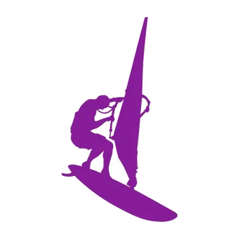 Polep vozidla SAMOLEPKA Windsurfing 001 pravá (14 - fialová) NA AUTO, NÁLEPKA, FÓLIE, POLEP, TUNING, VLASTNÍ TEXT, TISK, AUTOSAMOLEPKY.cz, POLEPY, OBRÁZEK, LOGO, SAMOLEPKY