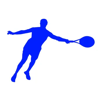 Polep vozidla Tenista 009 pravá (19 - modrá dynamic) SAMOLEPKA NA AUTO, NÁLEPKA, FÓLIE, POLEP, TUNING, VLASTNÍ TEXT, TISK, AUTOSAMOLEPKY.cz, POLEPY, OBRÁZEK, LOGO, 3D STICKERS