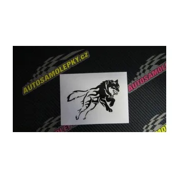 Polep vozidla SAMOLEPKA Vlk 002 pravá (10 - červená) NA AUTO, NÁLEPKA, FÓLIE, POLEP, TUNING, VLASTNÍ TEXT, TISK, AUTOSAMOLEPKY.cz, POLEPY, OBRÁZEK, LOGO, SAMOLEPKY