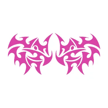 Polep vozidla Tetování 203 (16 - růžová) SAMOLEPKA NA AUTO, NÁLEPKA, FÓLIE, POLEP, TUNING, VLASTNÍ TEXT, TISK, AUTOSAMOLEPKY.cz, POLEPY, OBRÁZEK, LOGO, 3D STICKERS