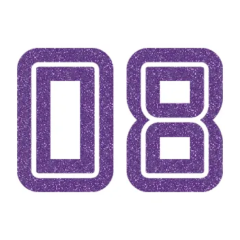 Polep vozidla SAMOLEPKA Startovní číslo 08 typ 7 (87 - Ultra Metalic fialová) NA AUTO, NÁLEPKA, FÓLIE, POLEP, TUNING, VLASTNÍ TEXT, TISK, AUTOSAMOLEPKY.cz, POLEPY, OBRÁZEK, LOGO, SAMOLEPKY