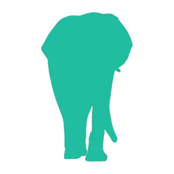 Samolepící dekorace Slon 008 pravá (25 - tyrkysová) SAMOLEPKA NA AUTO, NÁLEPKA, FÓLIE, POLEP, TUNING, VLASTNÍ TEXT, TISK, AUTOSAMOLEPKY.cz, POLEPY, OBRÁZEK, LOGO, 3D STICKERS