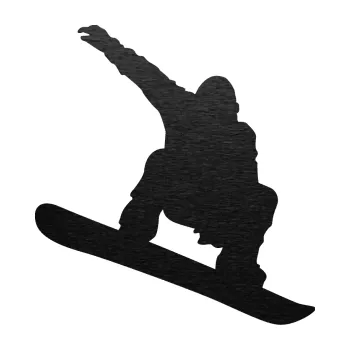 Samolepicí dekorace na vozidlo Snowboard 021 pravá (63 - škrábaný kov černý) SAMOLEPKA NA AUTO, NÁLEPKA, FÓLIE, POLEP, TUNING, VLASTNÍ TEXT, TISK, AUTOSAMOLEPKY.cz, POLEPY, OBRÁZEK, LOGO, 3D STICKERS