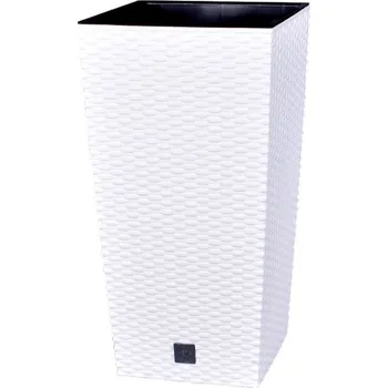 Obal na květináč Obal na květník RATO SQUARE 2v1 plastový 27x27x50cm
