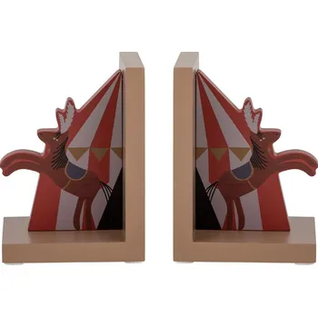 Zarážka na knihu Bloomingville Santos 82054319 2 ks červené