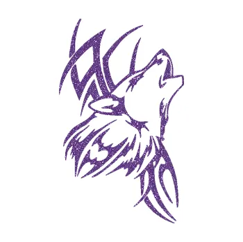 Polep vozidla SAMOLEPKA Vlk 020 pravá (87 - Ultra Metalic fialová) NA AUTO, NÁLEPKA, FÓLIE, POLEP, TUNING, VLASTNÍ TEXT, TISK, AUTOSAMOLEPKY.cz, POLEPY, OBRÁZEK, LOGO, SAMOLEPKY