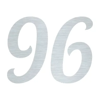 Polep vozidla SAMOLEPKA Startovní číslo 96 typ 3 (61 - škrábaný hliník) NA AUTO, NÁLEPKA, FÓLIE, POLEP, TUNING, VLASTNÍ TEXT, TISK, AUTOSAMOLEPKY.cz, POLEPY, OBRÁZEK, LOGO, SAMOLEPKY
