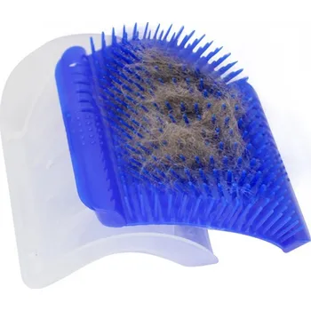 toaleta pro psa Leventi Masážní kartáč pro kočky k upevnění na roh 8 x 13 cm color